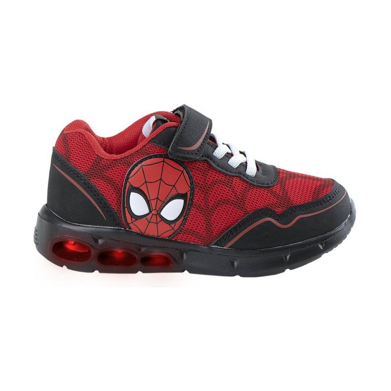 Baskets LED Spiderman Rouge