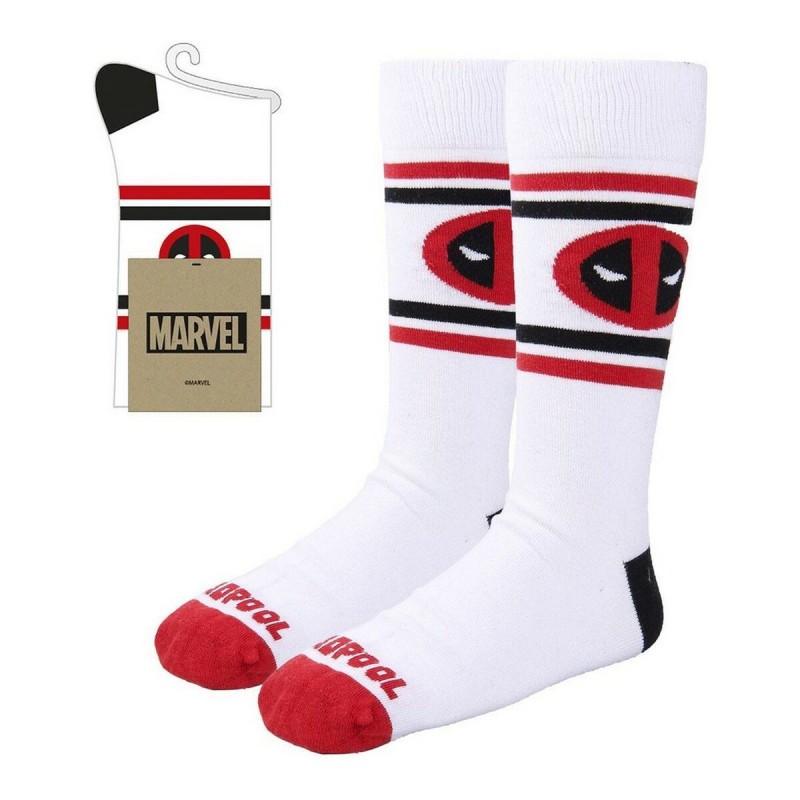 Chaussettes Deadpool Blanc