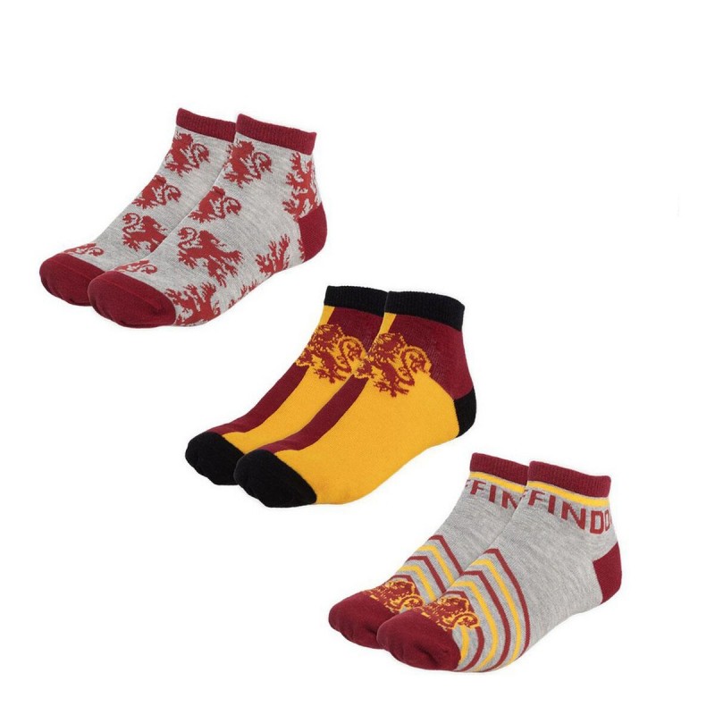 Chaussettes Harry Potter Unisexe 3 paires Multicouleur