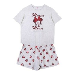 Pyjama Minnie Mouse Femme Gris