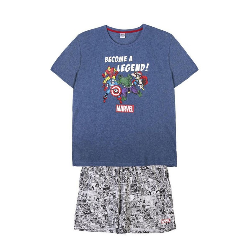 Pyjama Marvel Homme Gris