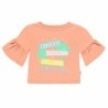 T shirt à manches courtes Enfant Converse  Ruffle  Saumon