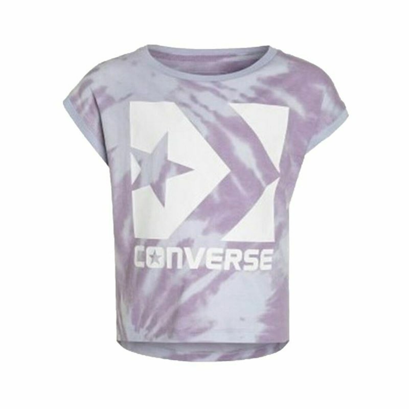 T shirt à manches courtes Enfant Converse Tie Dye Prune