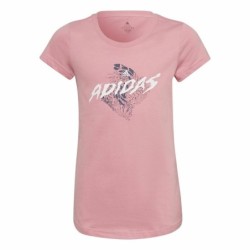 T shirt à manches courtes Enfant Adidas  Graphic  Rose