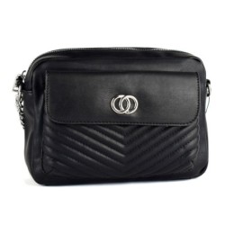 Sac-à-main Femme OVS CS408-AI09 Noir (21 x 14 x 6 cm)