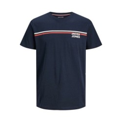 T-shirt à manches courtes homme  JJATLAS TEE SS CREW Jack & Jones 12221005  Blue marine