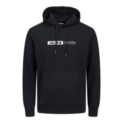 Sweat à capuche homme Jack & Jones  JJNEO SWEAT HOOD 12223701 Noir