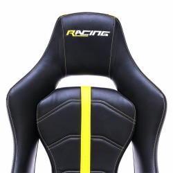 Chaise de jeu Racing Jaune Noir Multicouleur