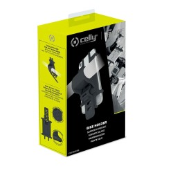 Support Universel pour Smartphone pour Vélos Celly Easy Bike Noir