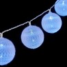 Guirlande de boules LED Ø 5 cm Blanc 2 m