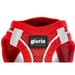 Harnais pour Chien Gloria Trek Star 29,4-32,6 cm 41,4-43 cm Rouge S