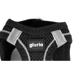 Harnais pour Chien Gloria Trek Star 33,4-35 cm 51-52 cm Noir L