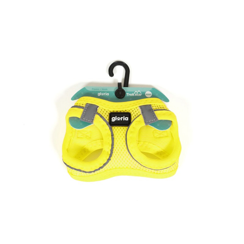 Harnais pour Chien Gloria Trek Star 29,4-32,6 cm 41,4-43 cm Jaune S