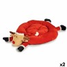 Lit pour animal domestique Renne Rouge 84 x 18 x 97 cm (2 Unités)