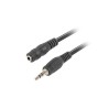 Adaptateur jack femelle ou mâle 3.5mm Lanberg CA-MJFJ-10CC-0015-BK Noir