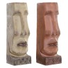 Cache-pot DKD Home Decor 16 x 17 x 49 cm Visage Beige Terre cuite Résine (2 Unités)