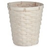 Cache-pot Blanc PVC Bambou (20 x 19 x 20 cm)