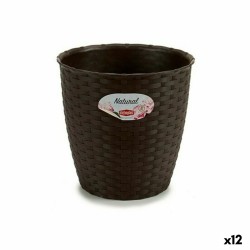 Pot Stefanplast Plastique Chocolat 19 x 17,5 x 19 cm (12 Unités)