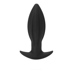 Plug Anal Tantus Silicone Conique Noir (10 cm)