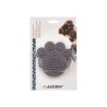 Brosse Animaux de compagnie 11 x 3 x 10,5 cm Gris Métal Silicone (24 Unités)