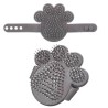 Brosse Animaux de compagnie 11 x 3 x 10,5 cm Gris Métal Silicone (24 Unités)