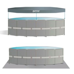 PISCINE DÉMONTABLE INTEX 549 X 132 X 549 CM