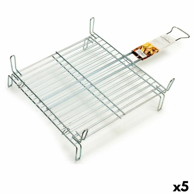 Grill Double 45 x 45 cm Acier zingué (5 Unités)