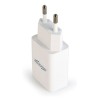 Chargeur mural GEMBIRD EG-UC2A-03-W Blanc Noir