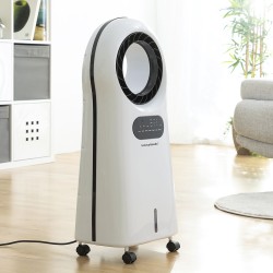 Climatiseur d'Évaporation Ioniseur Sans Lame avec LED Evareer InnovaGoods Blanc (Reconditionné C)