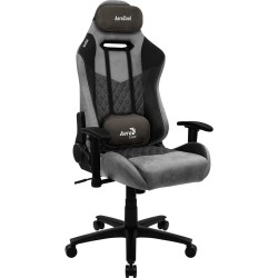 Chaise de jeu Aerocool DUKE AeroSuede 180º Noir Gris