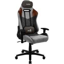 Chaise de jeu Aerocool DUKE AeroSuede 180º Noir Gris