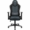 Chaise de jeu Aerocool KNIGHT AeroSuede 180º Bleu Noir Noir/Bleu