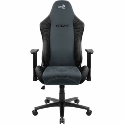 Chaise de jeu Aerocool KNIGHT AeroSuede 180º Bleu Noir Noir/Bleu