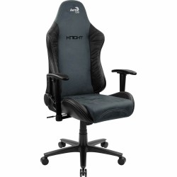 Chaise de jeu Aerocool KNIGHT AeroSuede 180º Bleu Noir Noir/Bleu