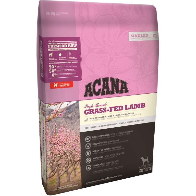 Nourriture Acana Dog TF Singles Grass-Fed Lamb 11,4 Kg