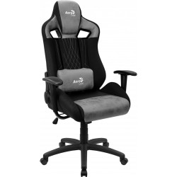 Chaise de jeu Aerocool EARL AeroSuede 180º Noir Gris