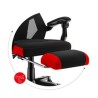 Chaise de jeu Huzaro Combat 3.0 Noir Rouge