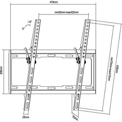 Support de TV Equip 650311 35 kg