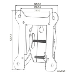 Support de TV Haeger Small Tilt 13" - 27"