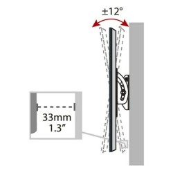 Support de TV Haeger Small Tilt 13" - 27"