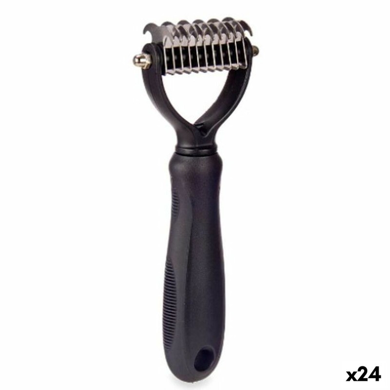 Brosse pour Chiens Noir 11 x 23 x 3 cm (24 Unités)