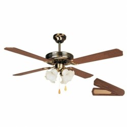 Ventilateur de Plafond avec Lumière Orbegozo Bois 60 W Ø 132 cm