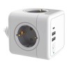 Bloc Cube Prises Silver Electronics 9522 E-BLOCK