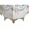 Cache-pot DKD Home Decor 21,5 x 21,5 x 25 cm Rose Métal Fleurs Shabby Chic