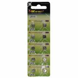 Piles Bouton Alcalines LR41 (10 pcs)