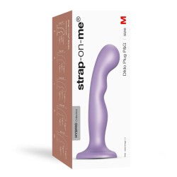 Gode  P&G Metallic Strap-on-me M Violet Silicone