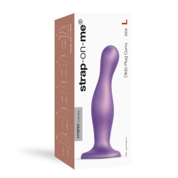 Gode Curvy Metallic Strap-on-me Silicone