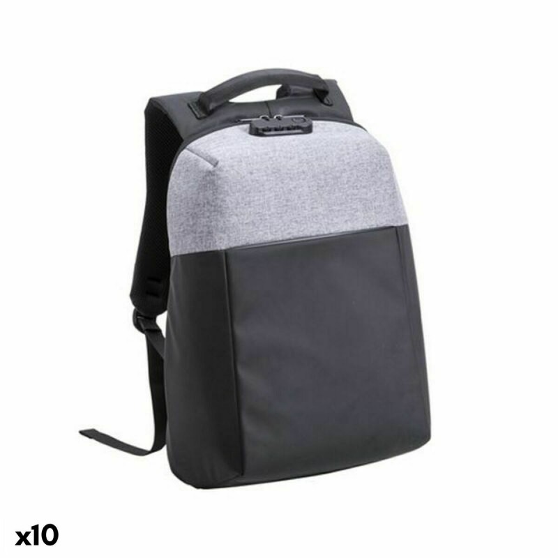 Sac à Dos Anti-vol avec USB et Compartiment pour Tablette et OrdinateurPortable Unfreeze Pad 145949 Gris (10 Unités)