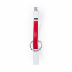 Porte-clé avec Câble Micro USB de Type C et Lightning 145969 (250 Unités)