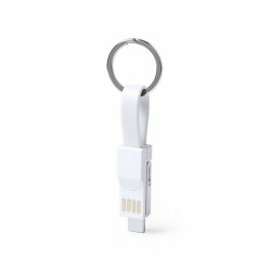 Porte-clé avec Câble Micro USB de Type C et Lightning 145969 (250 Unités)